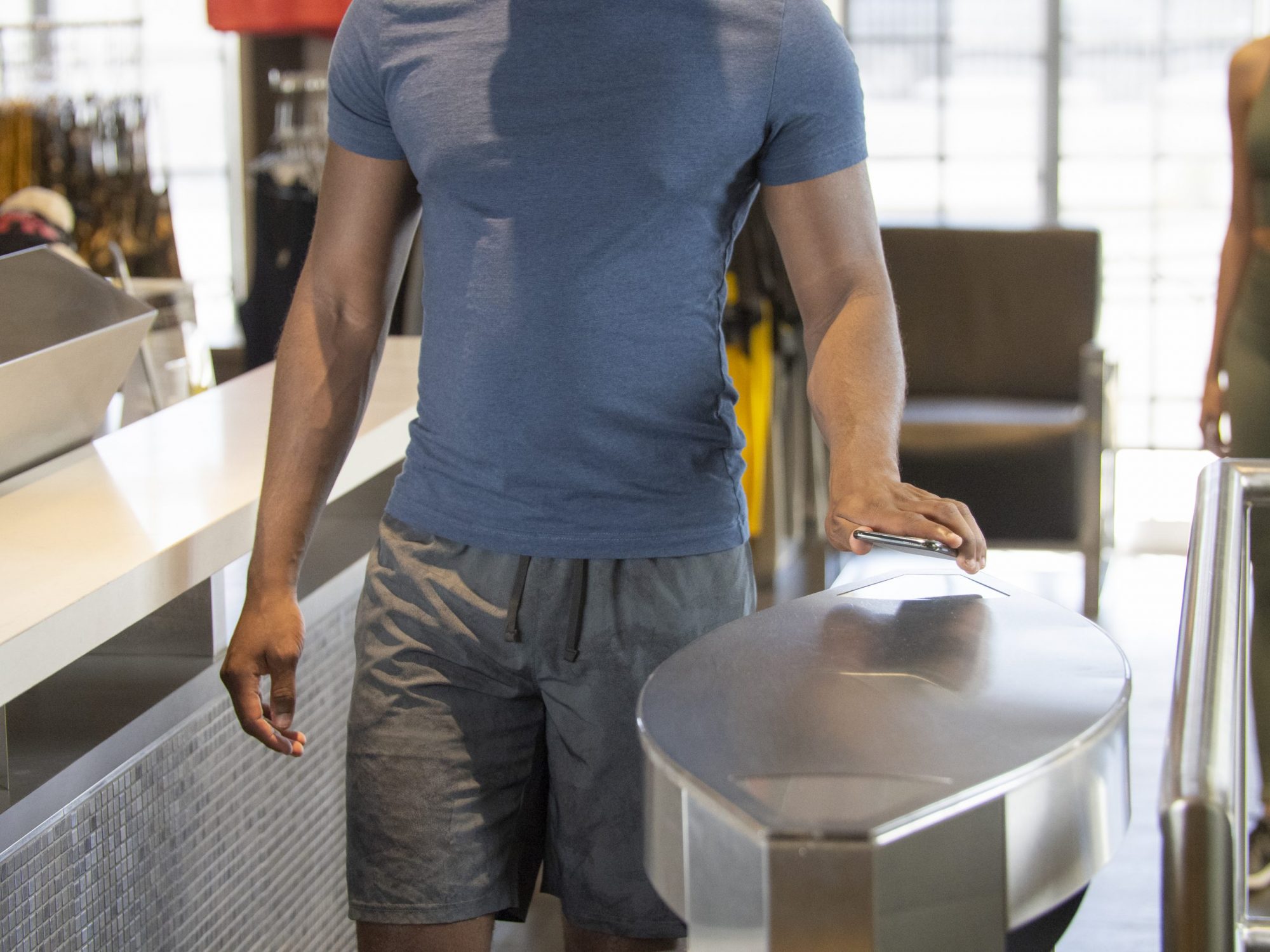 Demonstrate touchless gym access
